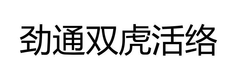 劲通双虎活络logo